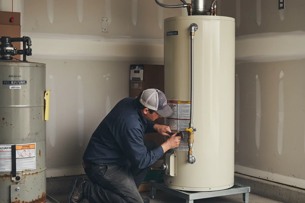 Water heater and shutoff valve replacement in Soquel