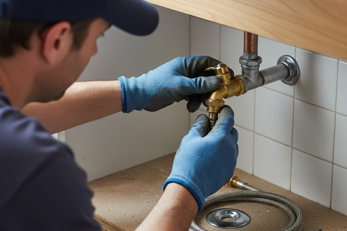 Shutoff valve and fitting work during Well Pump Repair in Soquel